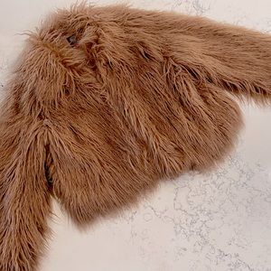 Vince Camuto Pink Furry Teddy Jacket